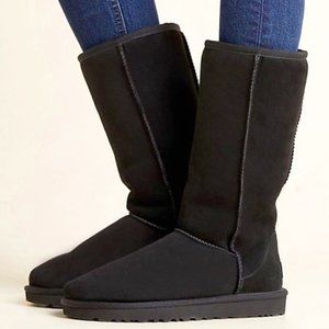 UGG Classic II Genuine Shearling Lined Tall Boot - Black